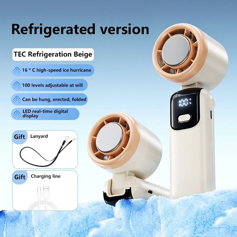Portable Ice Cooling Desktop Fan