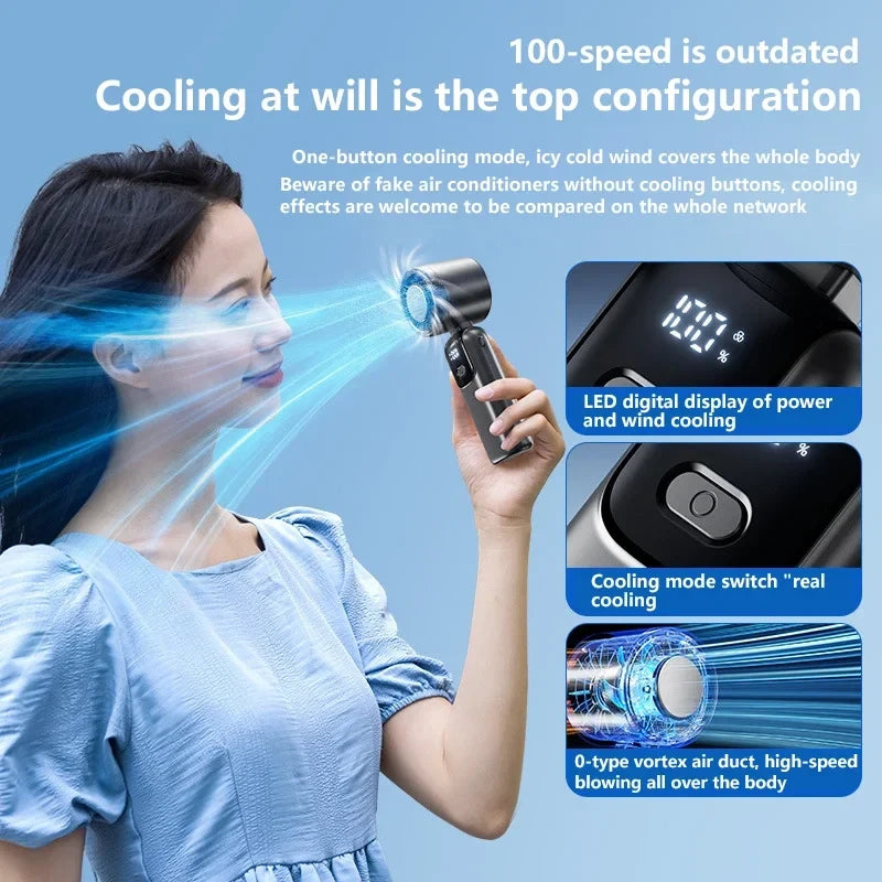 Portable Ice Cooling Desktop Fan