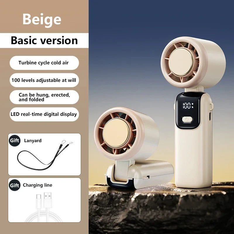 Portable Ice Cooling Desktop Fan