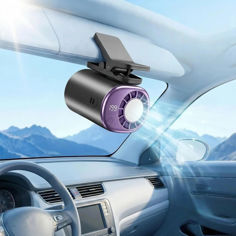 Clip-On Car Air Conditioner Fan