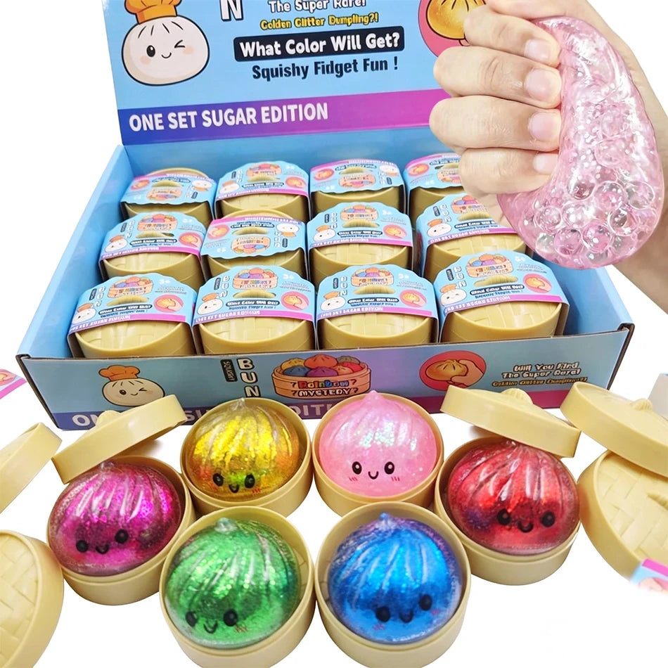 Glitter Dumpling Squishy Fidget Toy