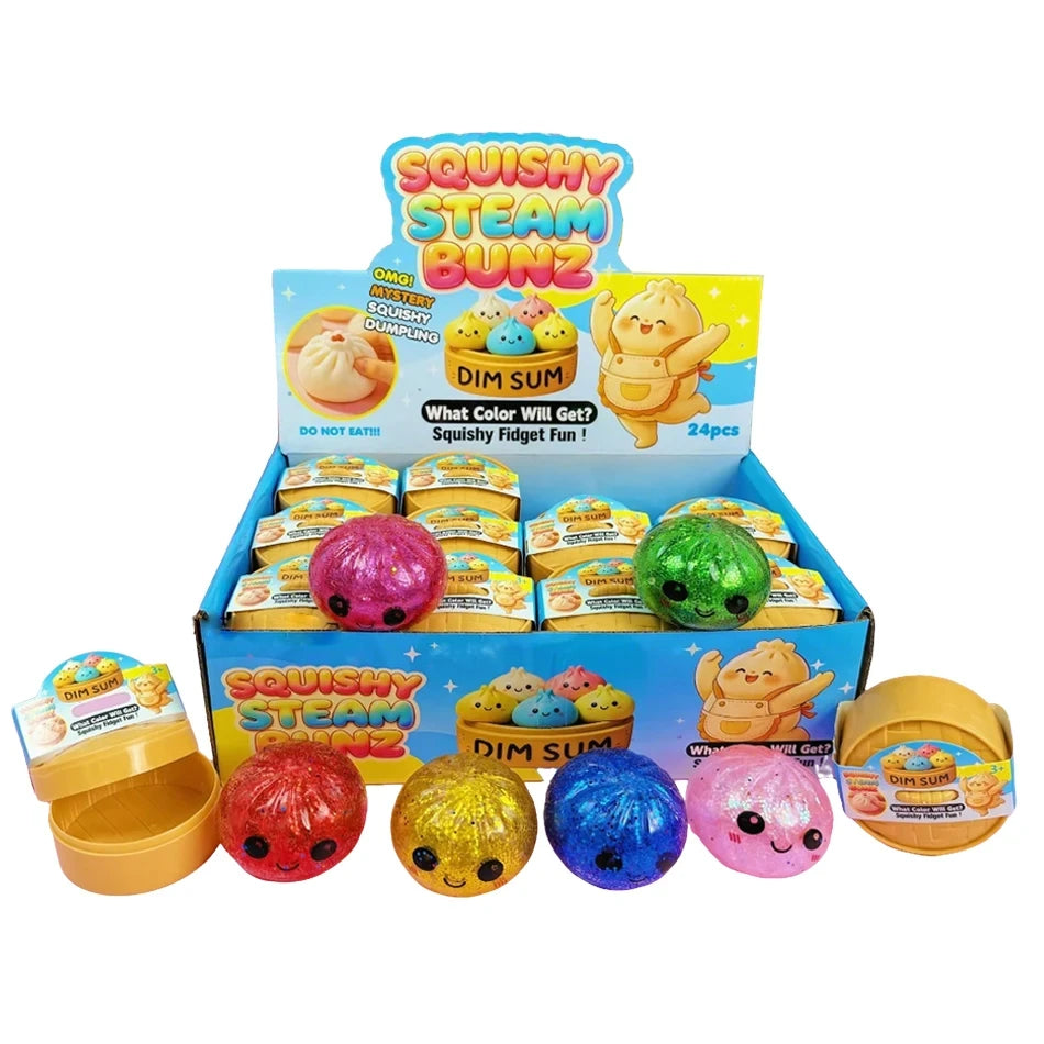 Glitter Dumpling Squishy Fidget Toy